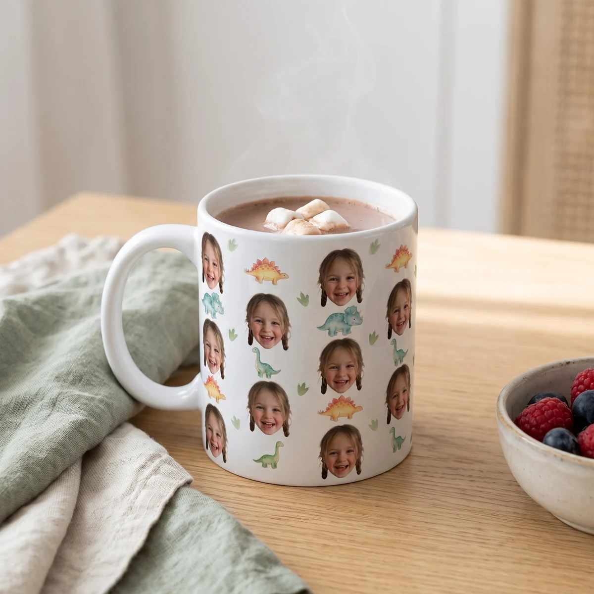 Personalisierte Tasse - Gesichter-Muster, Bild 3 von 6