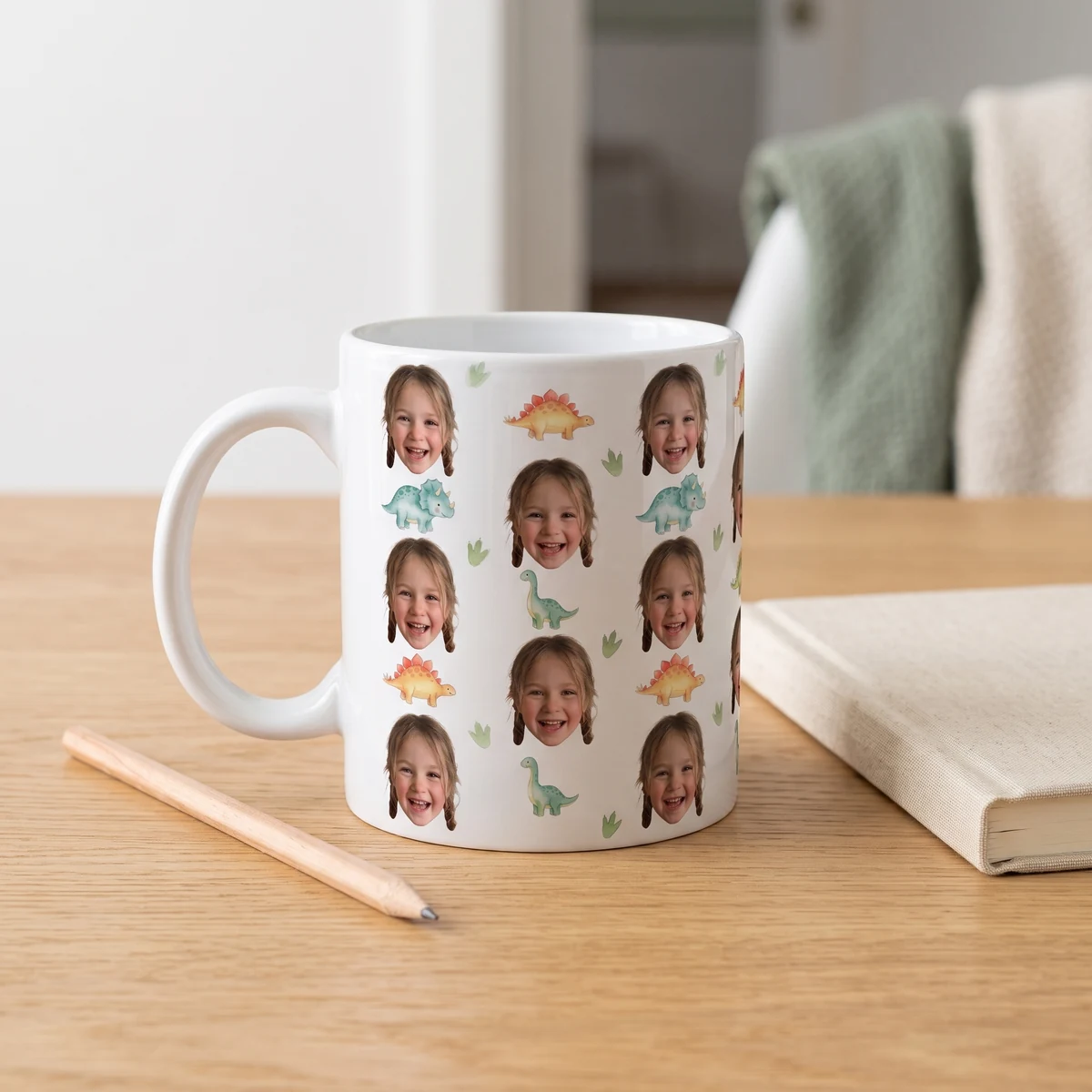 Personalisierte Tasse - Gesichter-Muster, Bild 5 von 6