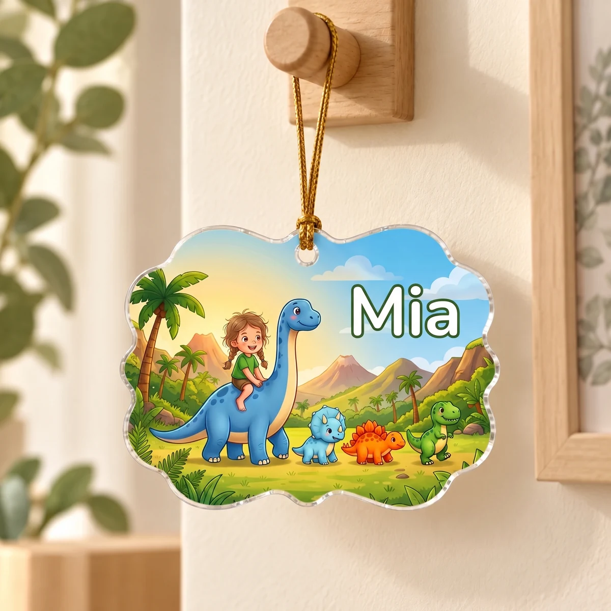 Personalisiertes Acryl-Ornament - Dino-Parade, Bild 2 von 6