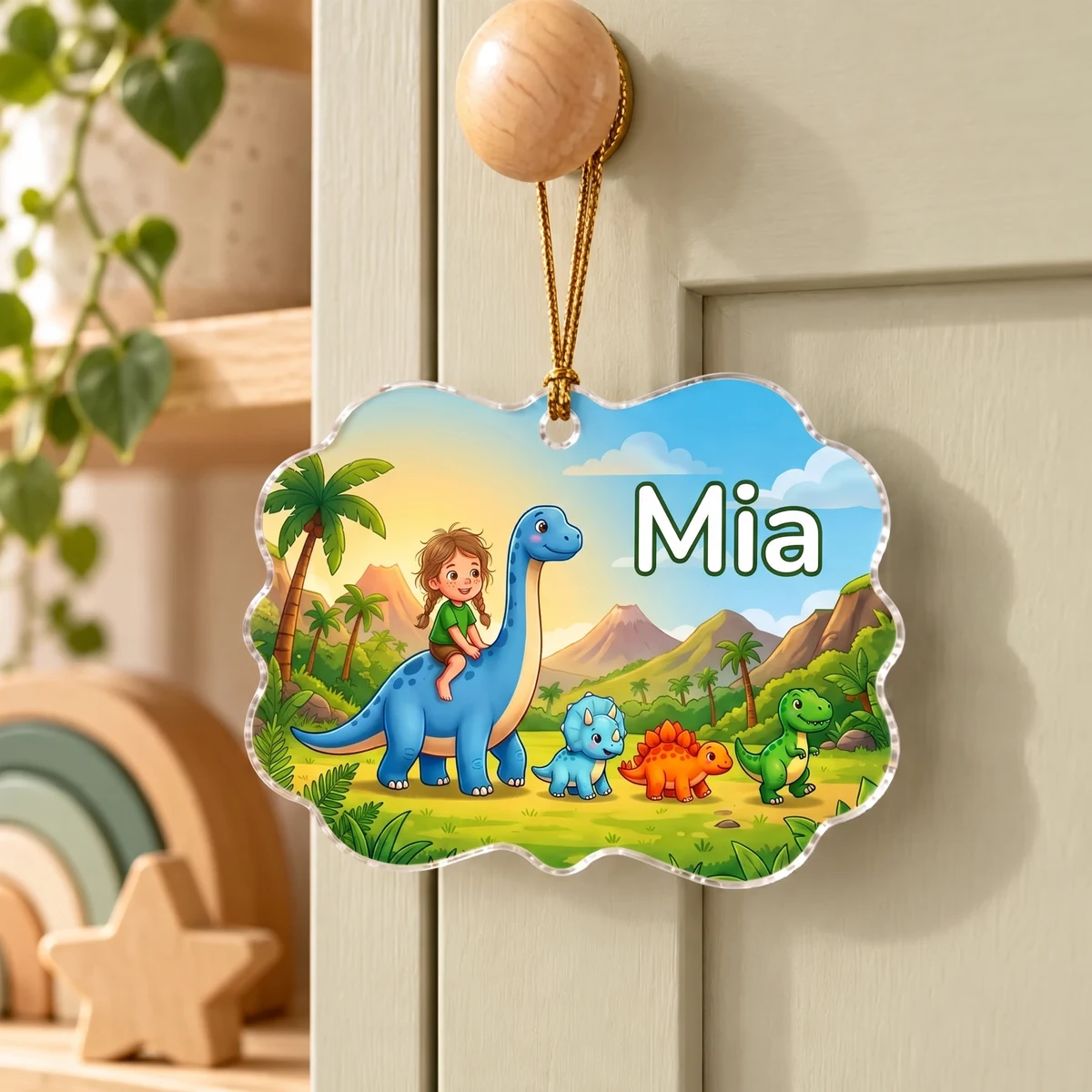 Personalisiertes Acryl-Ornament - Dino-Parade, Bild 4 von 6