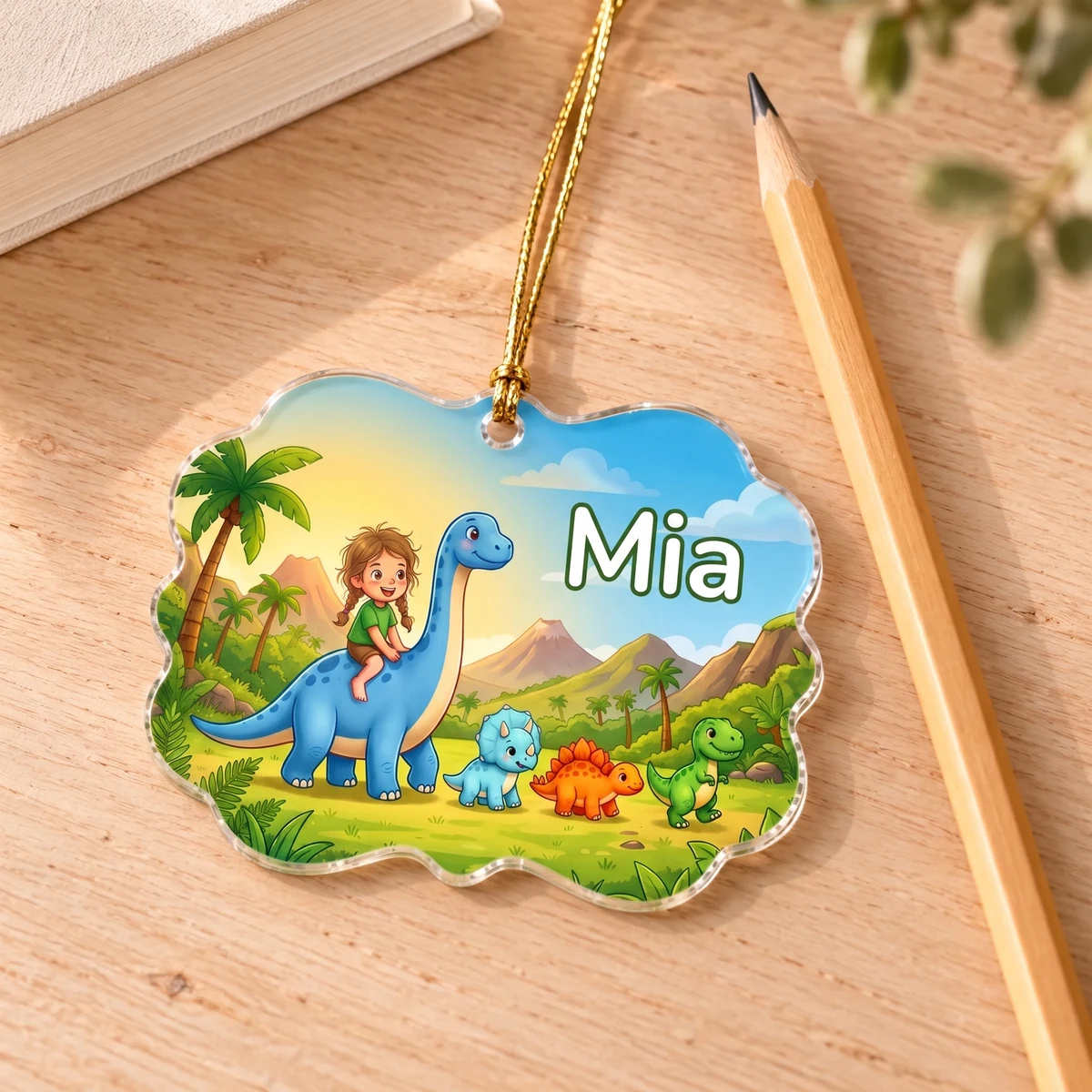Personalisiertes Acryl-Ornament - Dino-Parade, Bild 5 von 6