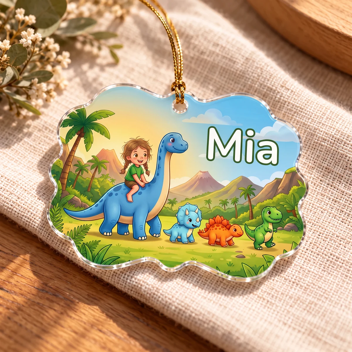 Personalisiertes Acryl-Ornament - Dino-Parade, Bild 6 von 6