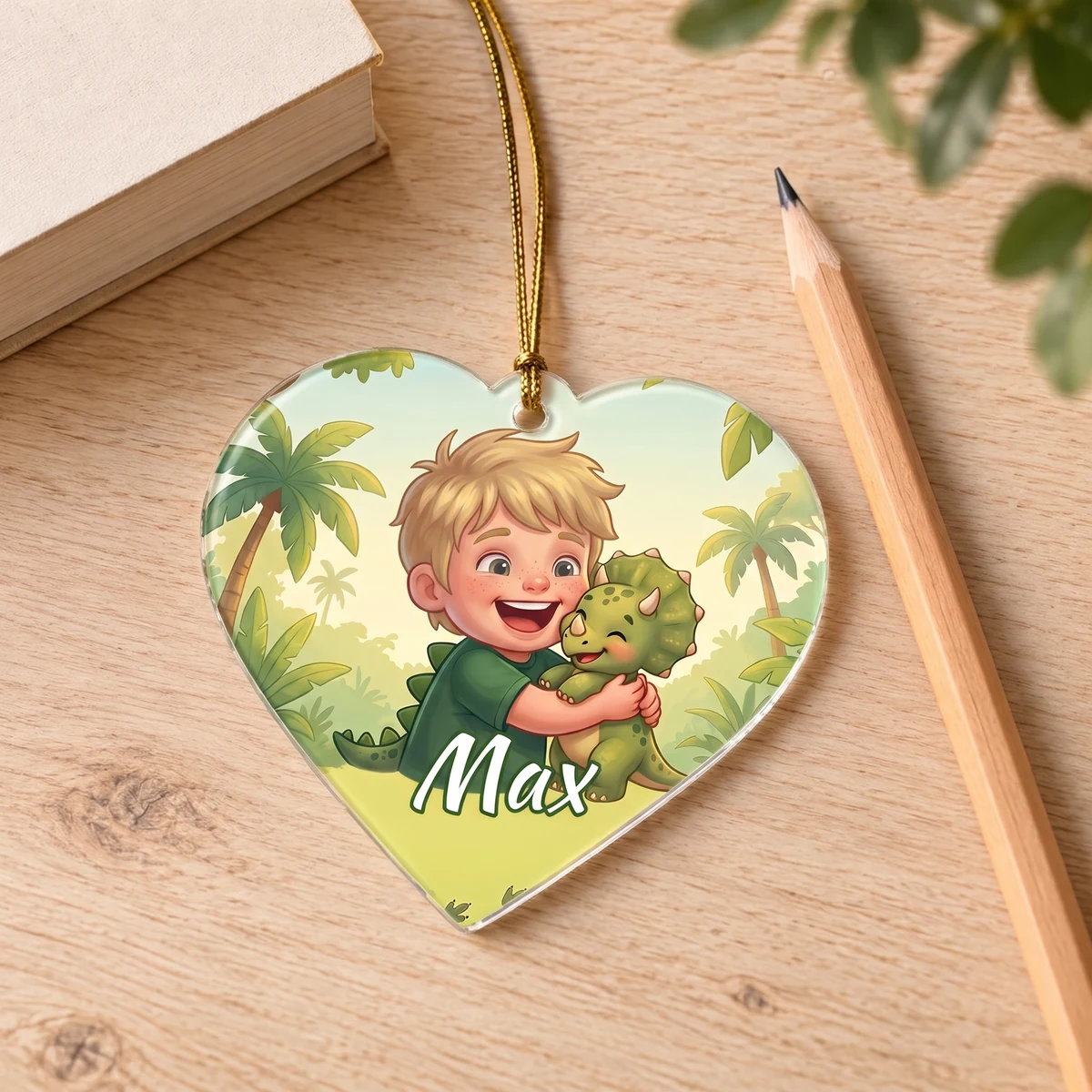 Gepersonaliseerd acrylornament - Babydino, Afbeelding 5 van 6