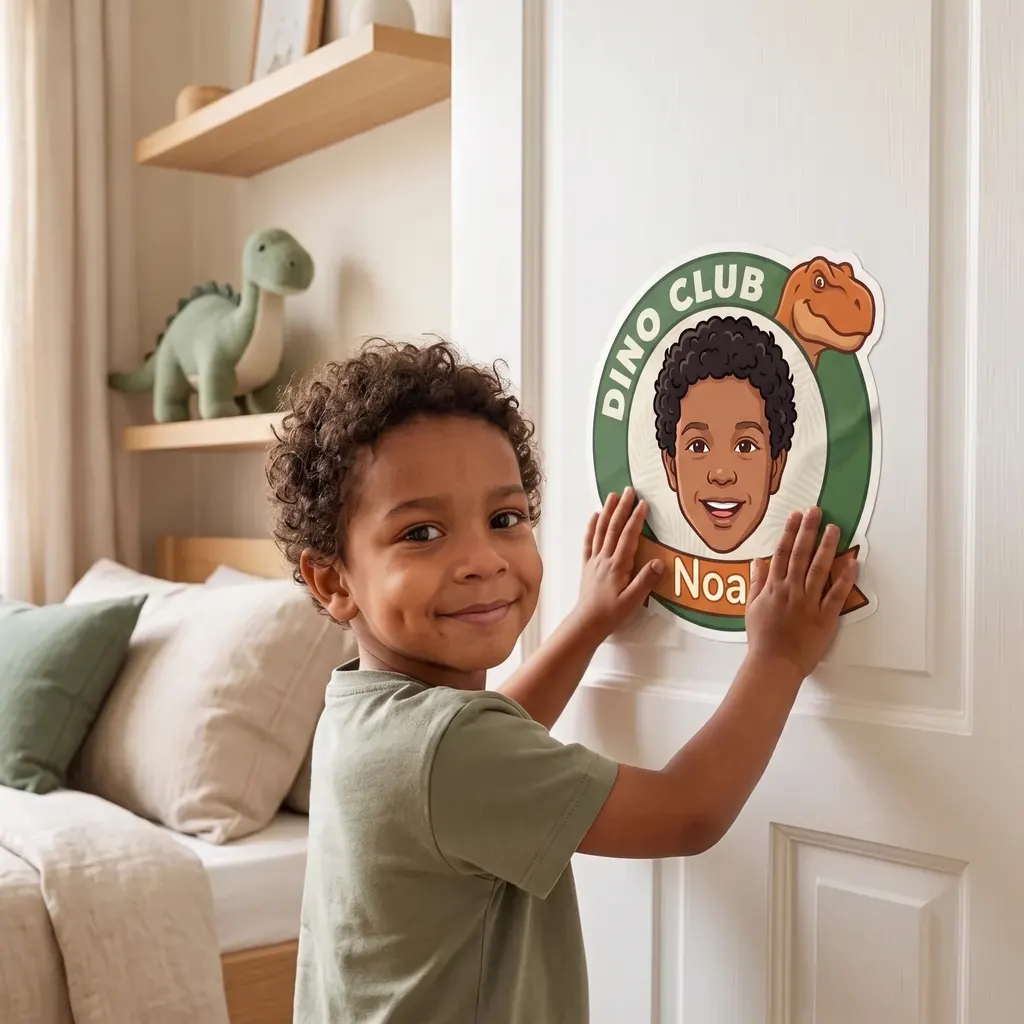 Gepersonaliseerde stickers - Dinoclub, Afbeelding 3 van 6