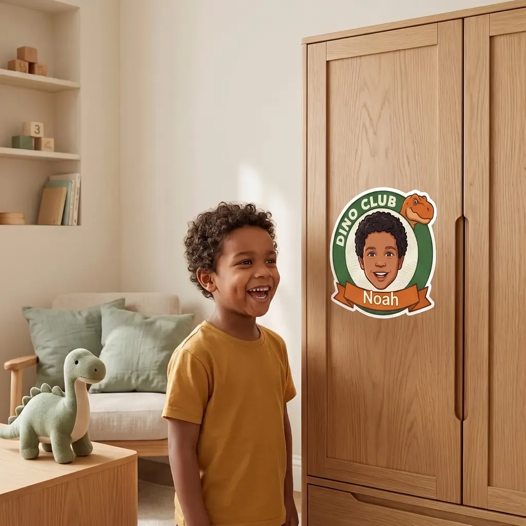 Gepersonaliseerde stickers - Dinoclub, Afbeelding 4 van 6