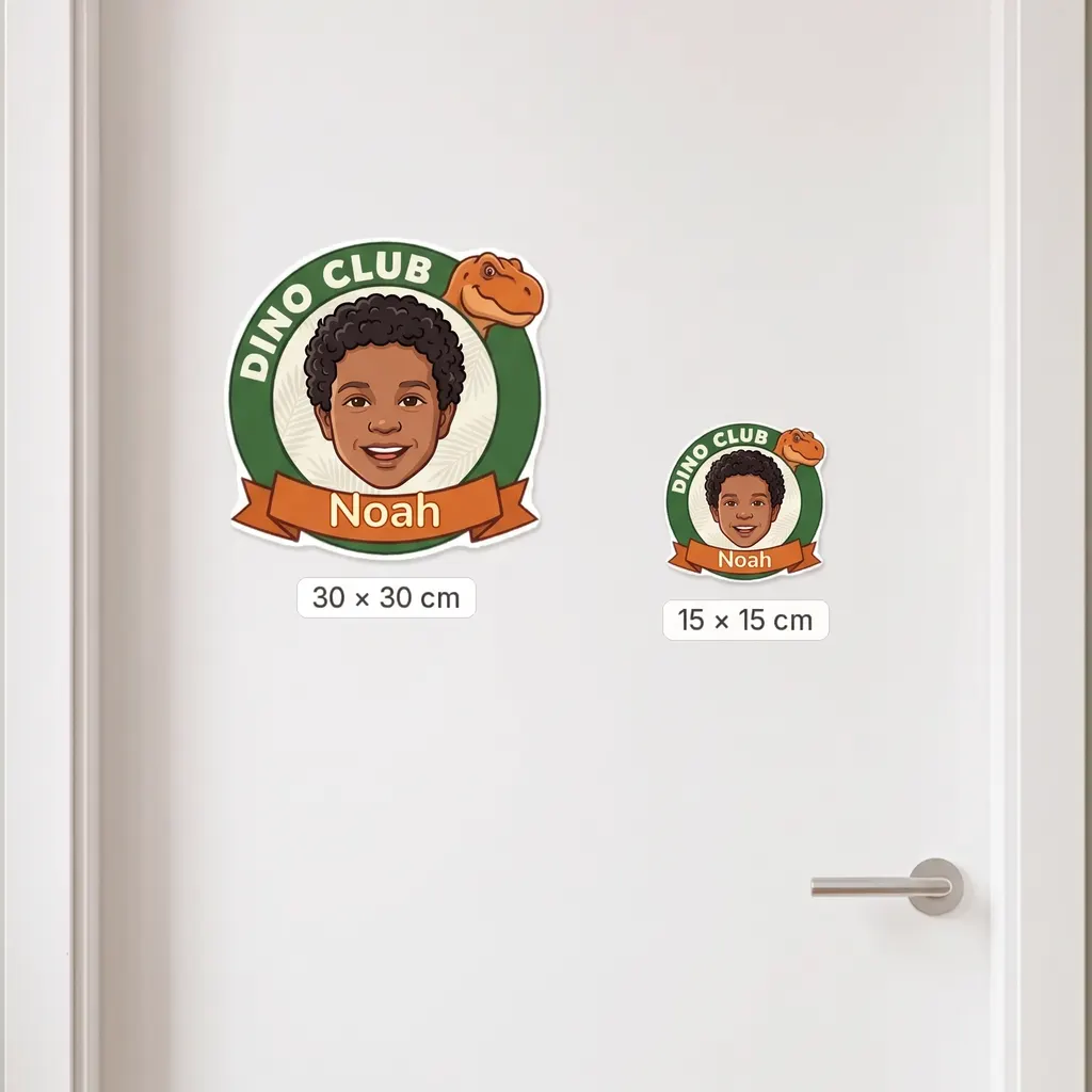 Gepersonaliseerde stickers - Dinoclub, Afbeelding 5 van 6