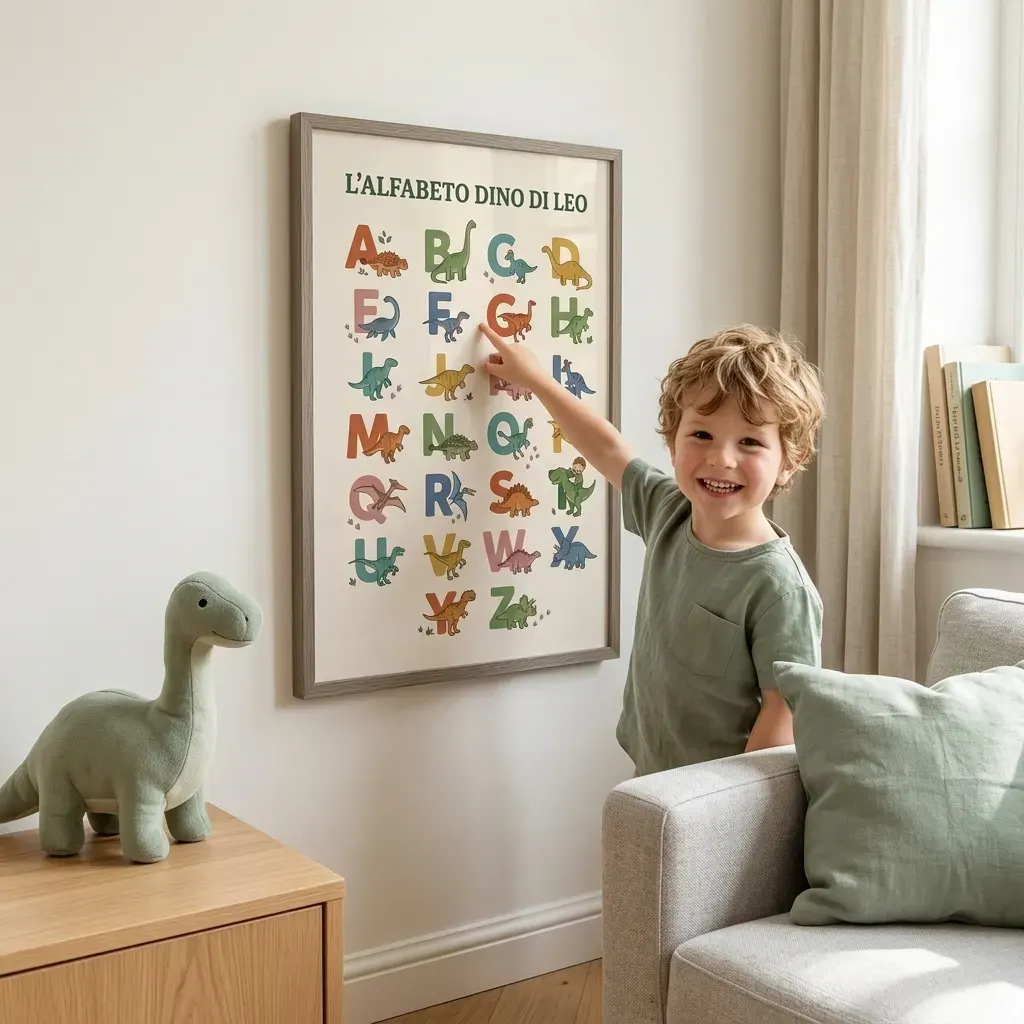 Poster personalizzato - Alfabeto dino, Immagine 2 di 7