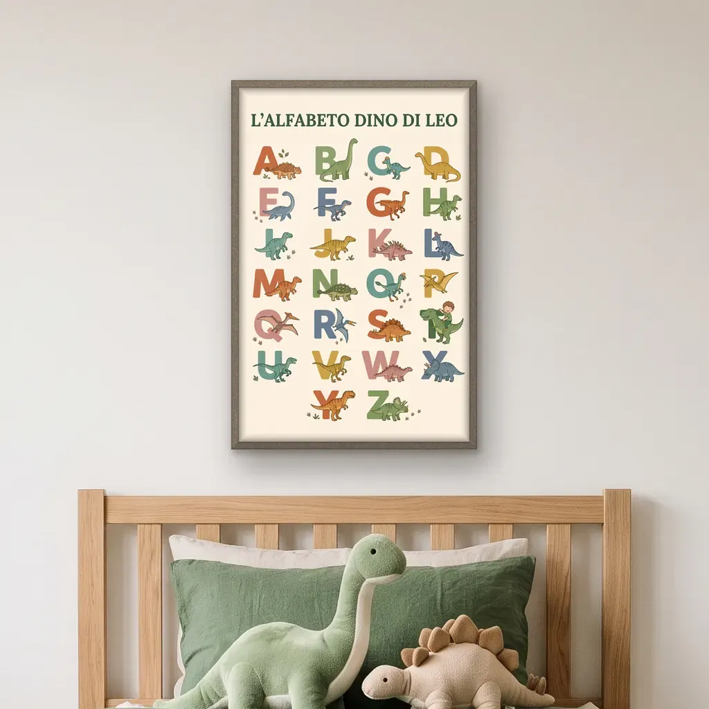 Poster personalizzato - Alfabeto dino, Immagine 4 di 7