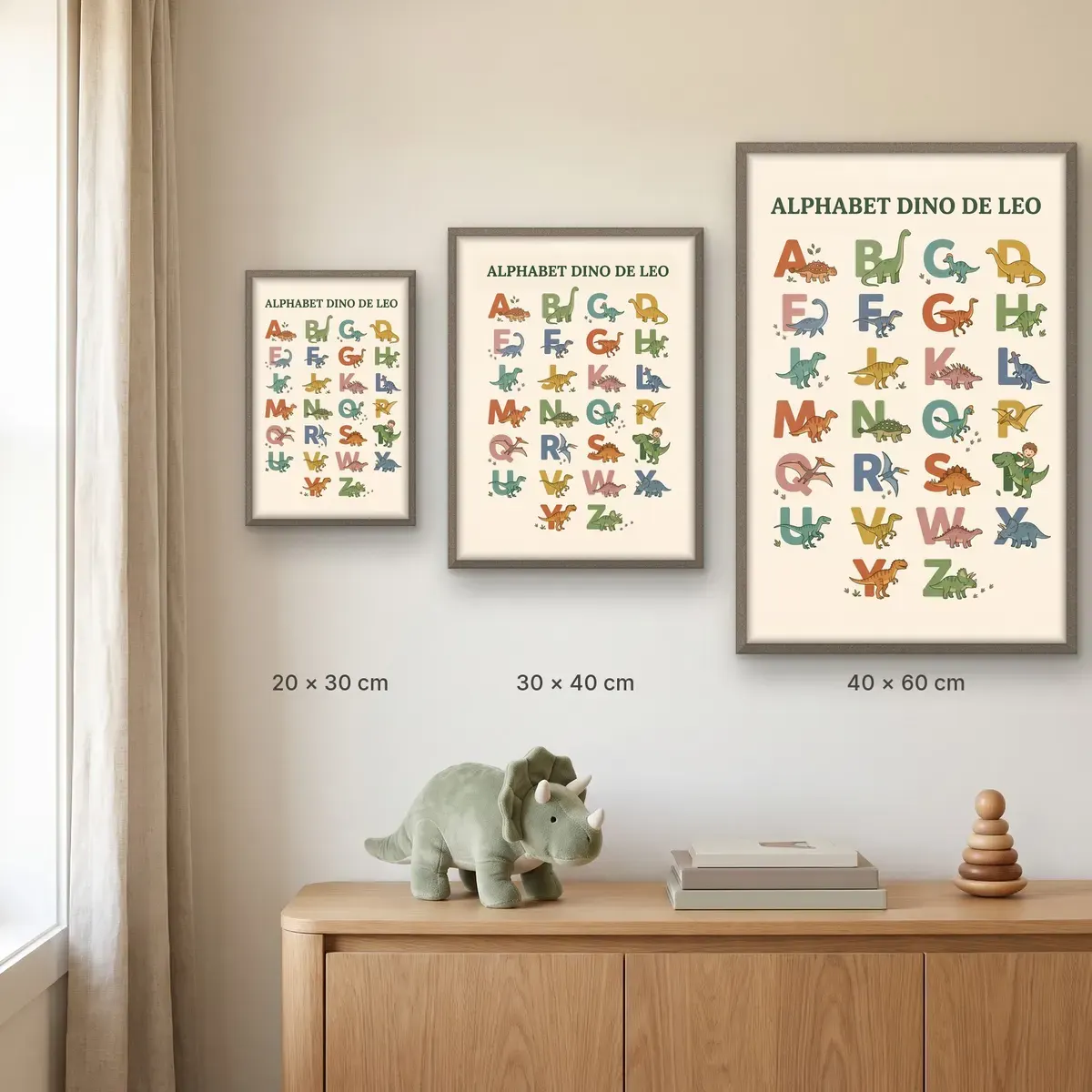 Affiche personnalisée - Alphabet dino, Image 5 sur 7