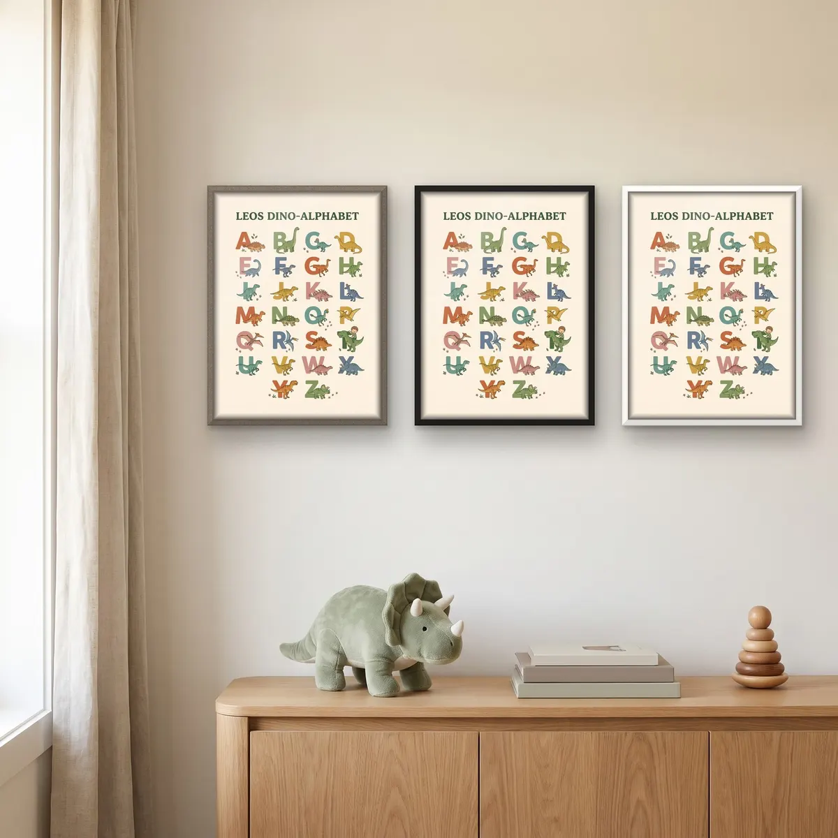 Personalisiertes Poster - Dino-Alphabet, Bild 7 von 7
