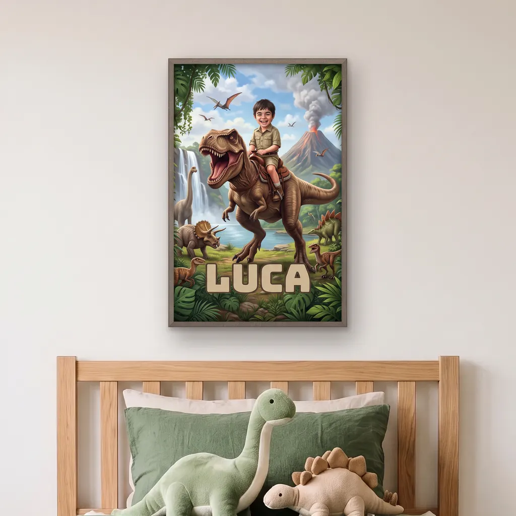 Personalisiertes Poster - Dino-Tal, Bild 4 von 7