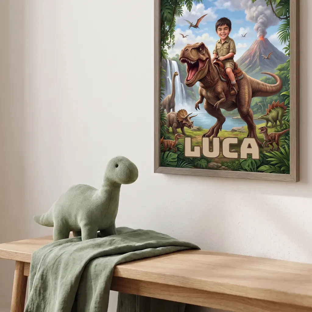 Personalisiertes Poster - Dino-Tal, Bild 6 von 7