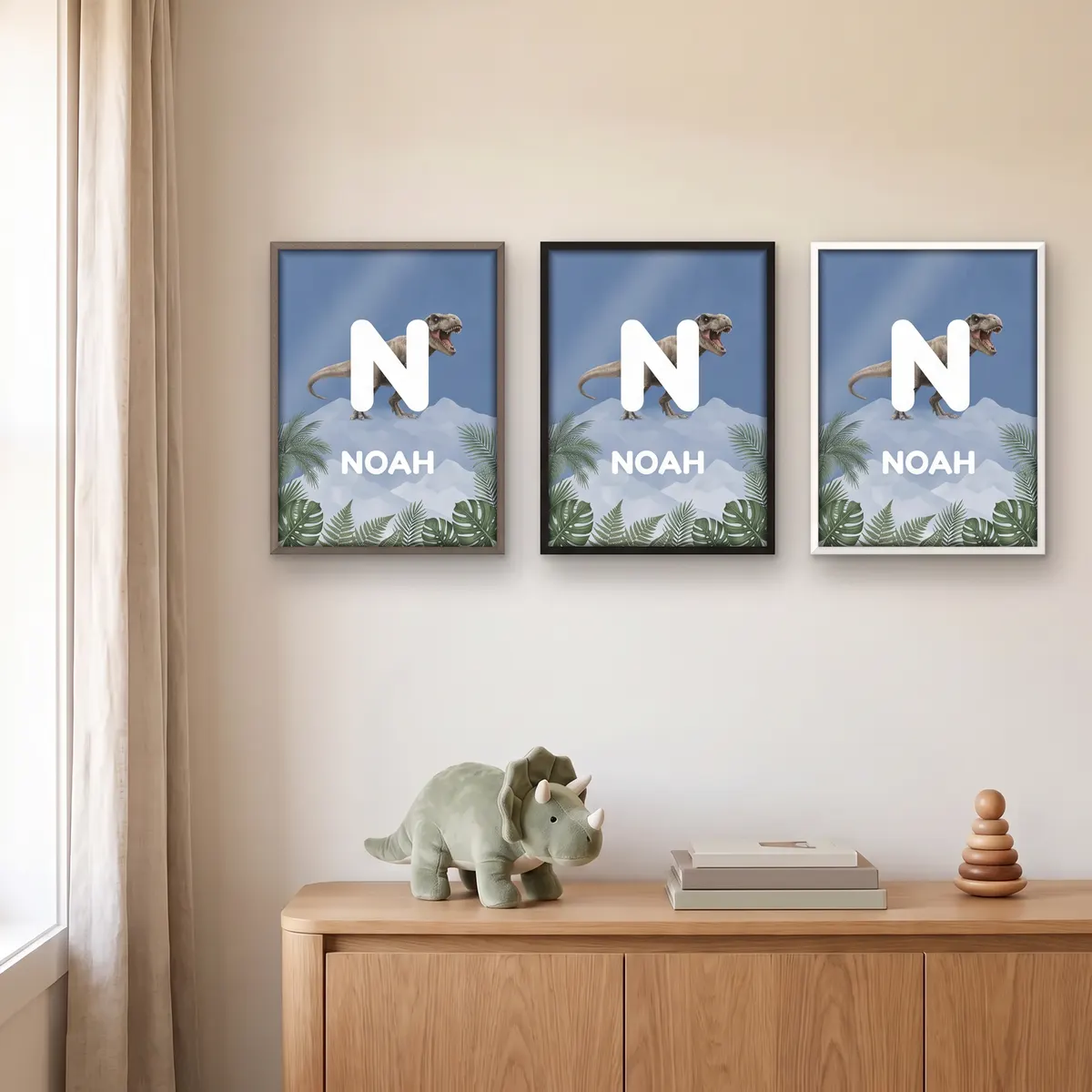 Personalisiertes Poster - Dino-Initiale, Bild 8 von 8