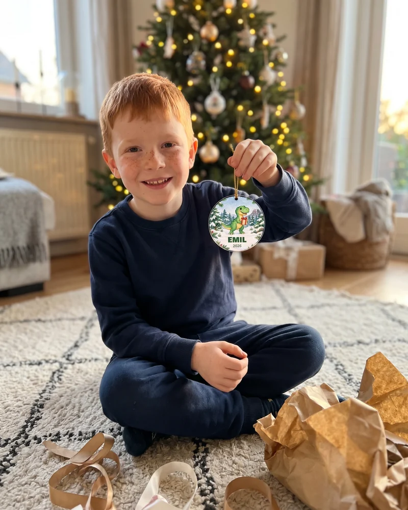KI: Personalisiertes Acryl-Ornament